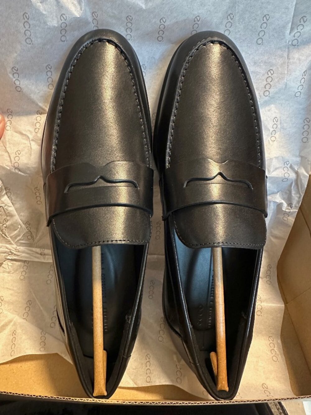 Ecco Mens Metropole Verona Slip On Dress Shoe (10-10.5) Black